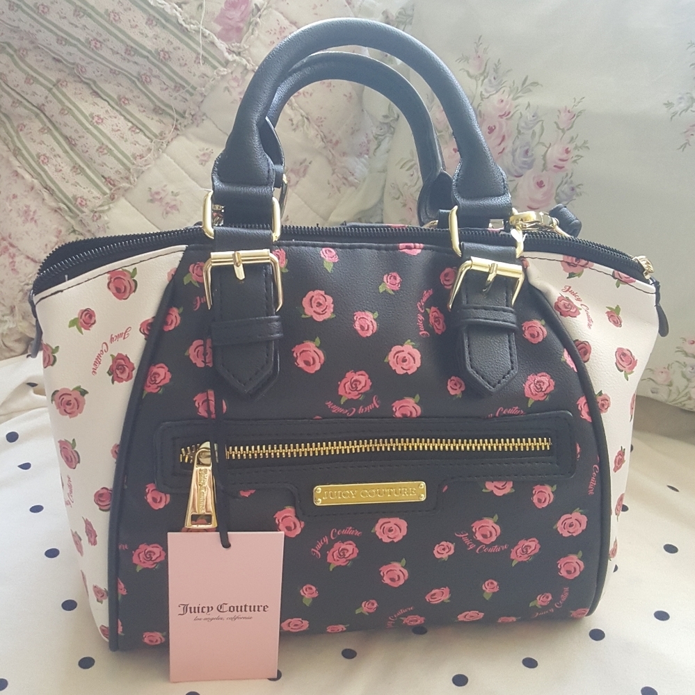 Juicy Couture Floral Rose Ditsy Purse Satchel 🌹#2